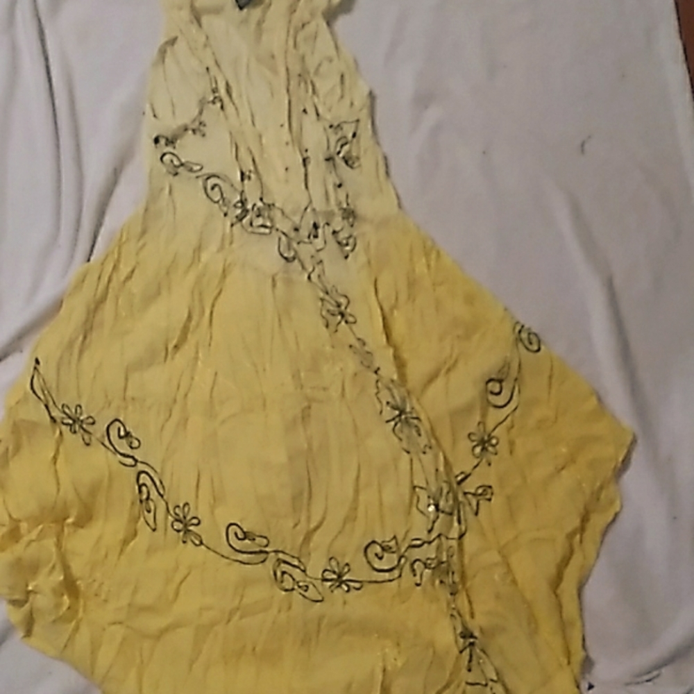 Feelings Free Size Yellow Dress